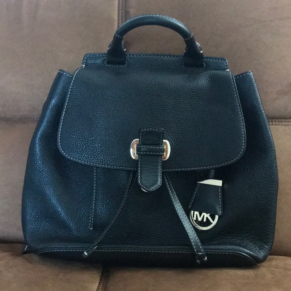 Michael Kors Romy Black Medium Backpack